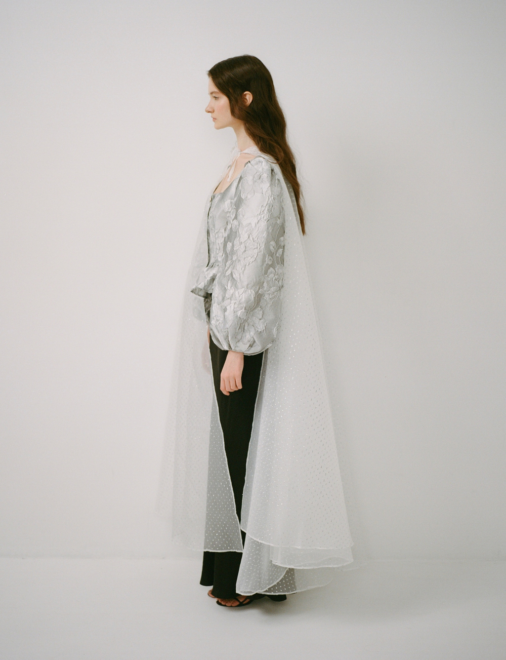 Silver crystal cape