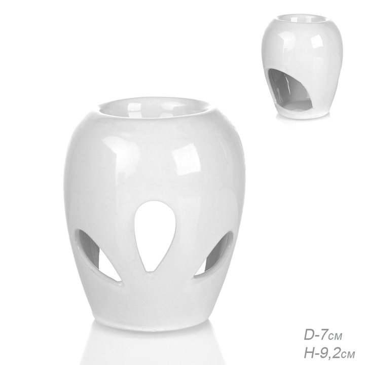Аромалампа Вазочка цвет белый 10 см