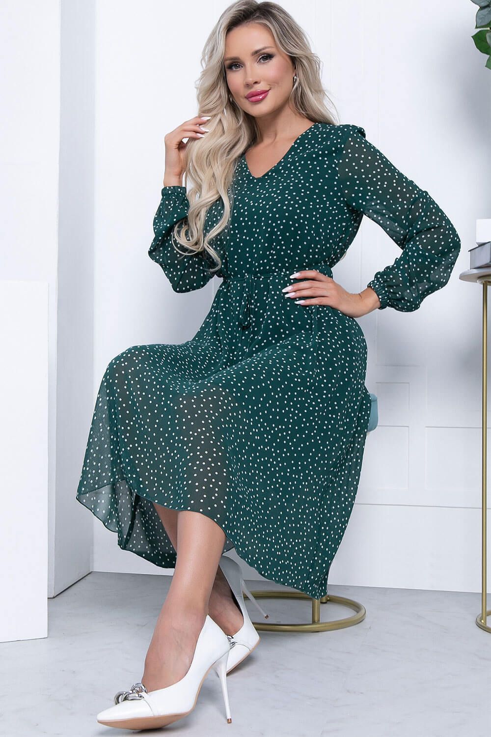 Платье "Волшебная история" (изумруд) П7086 LT Collection (Акция)