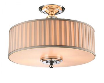 Люстра на штанге 5*E27 3105/PL бежевый плиссированный CALIFORNIA Newport