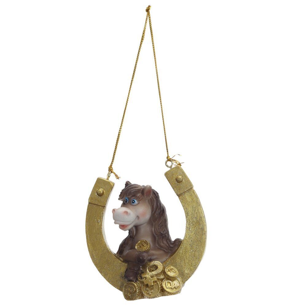 GAEM Фигурка декоративная подвесная "Лошадка", L6,5 W3,5 H6 см, 4в.