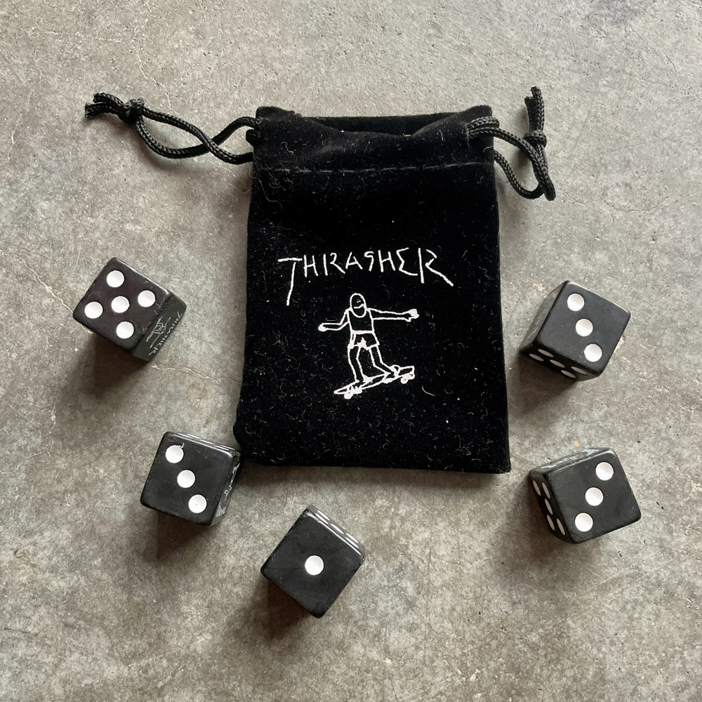 Игральные кости Thrasher Dice Set Black