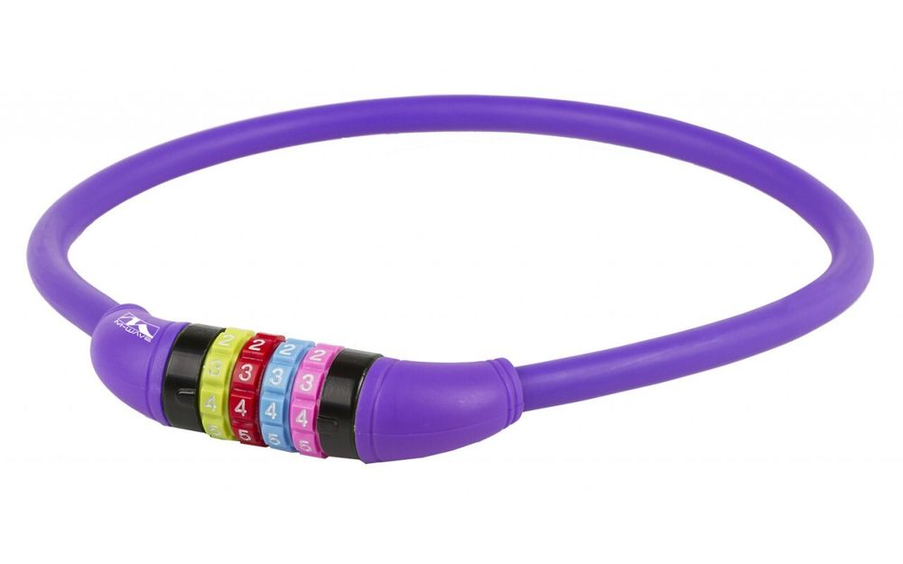 Замок велосипедный противоугонный DS 12.6,5 фиолетовый M-WAVE