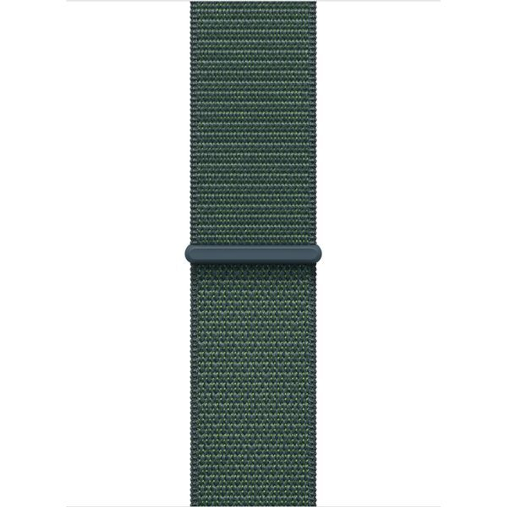 Часы Apple Watch SE, 40 мм, алюминий цвета «сияющая звезда», браслет Sport Loop цвета «горное озеро» (2024)