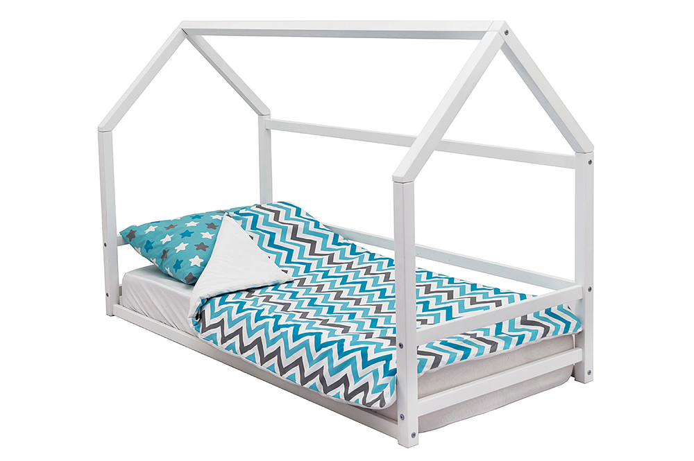 Детская кровать-домик Монтессори Бельмарко Svogen белый