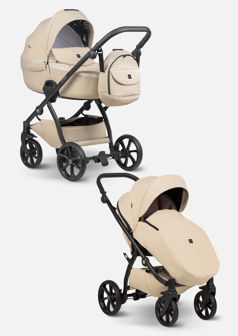 Tutis Коляска 2 в 1 UNO 5+ Unico Latte