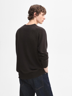 Massimo Dutti Джемпер из 100% кашемира с круглым вырезом, серый