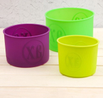 Набор силиконовых форм для выпечки куличей «ХВ»  3 шт. цвет МИКС