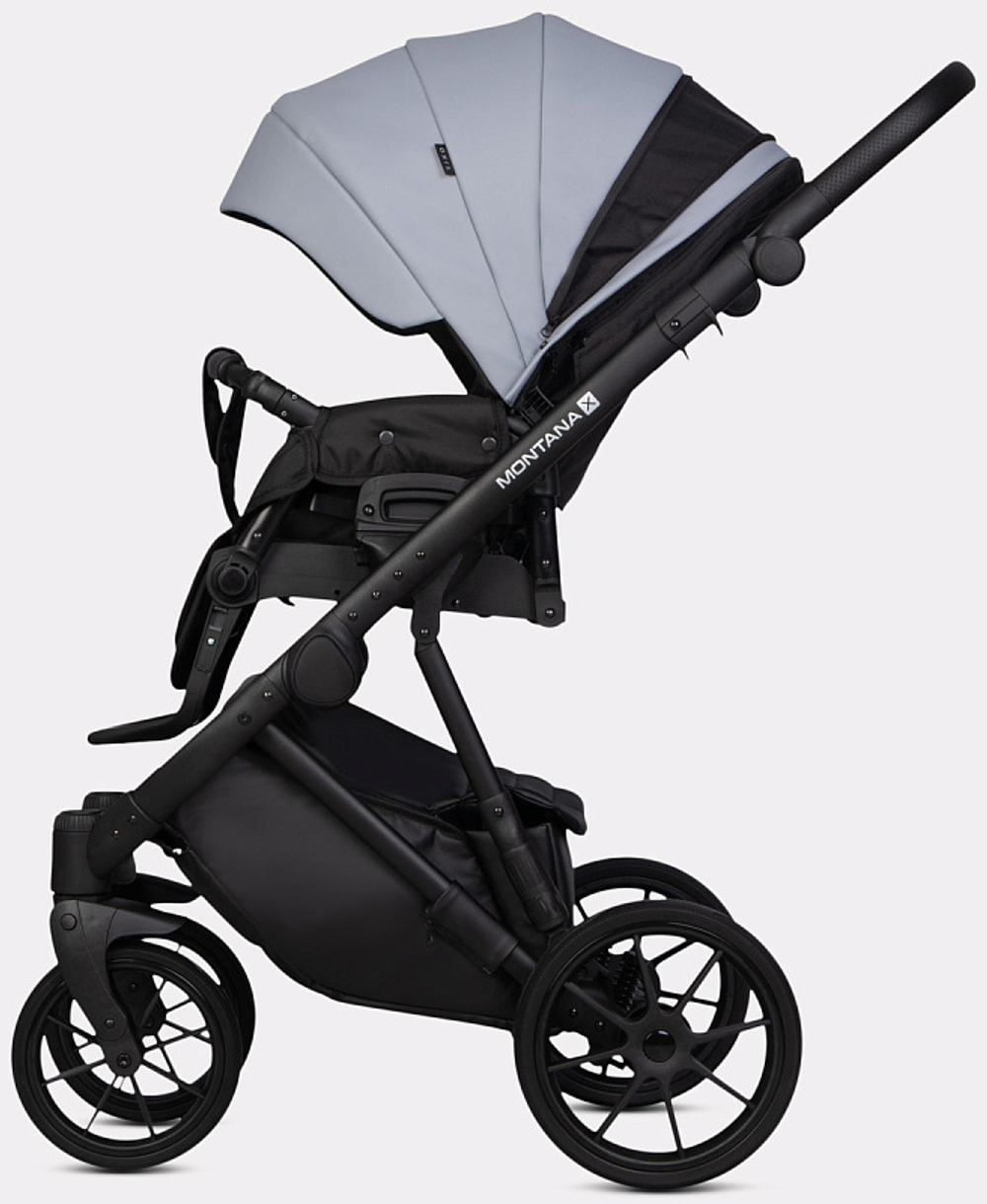 Детская коляска Riko Basic Montana X Ecco 2 в 1 23 Grey (серый)