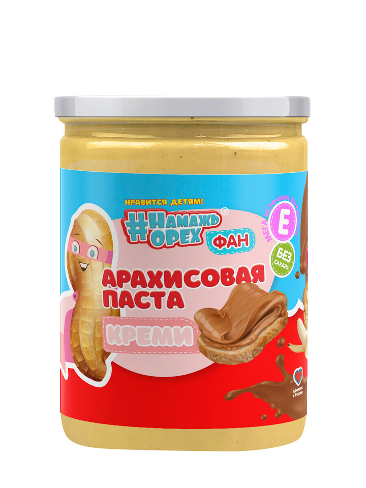 Паста Арахисовая #Намажь орех Традиционная Кремовая 230 г
