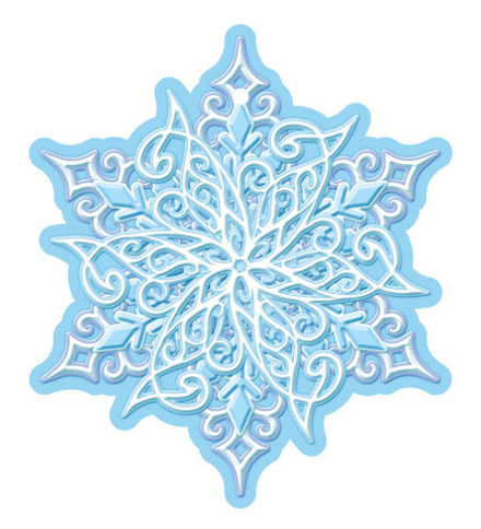 Вырубная фигурка 12*12см "Снежинка"
