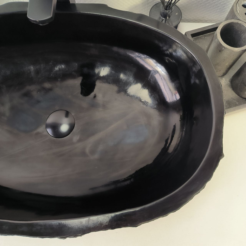 Раковина из андезита Erozy Black EA-64850 66*45*16 0035