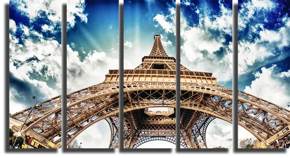 Модульная картина "Эйфелева башня"