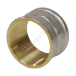 Муфта латунь никель Ду 40 (1 1/2") ВР/ВР 9018 ГОСТ 32585-2013 Aquasfera 9018-05