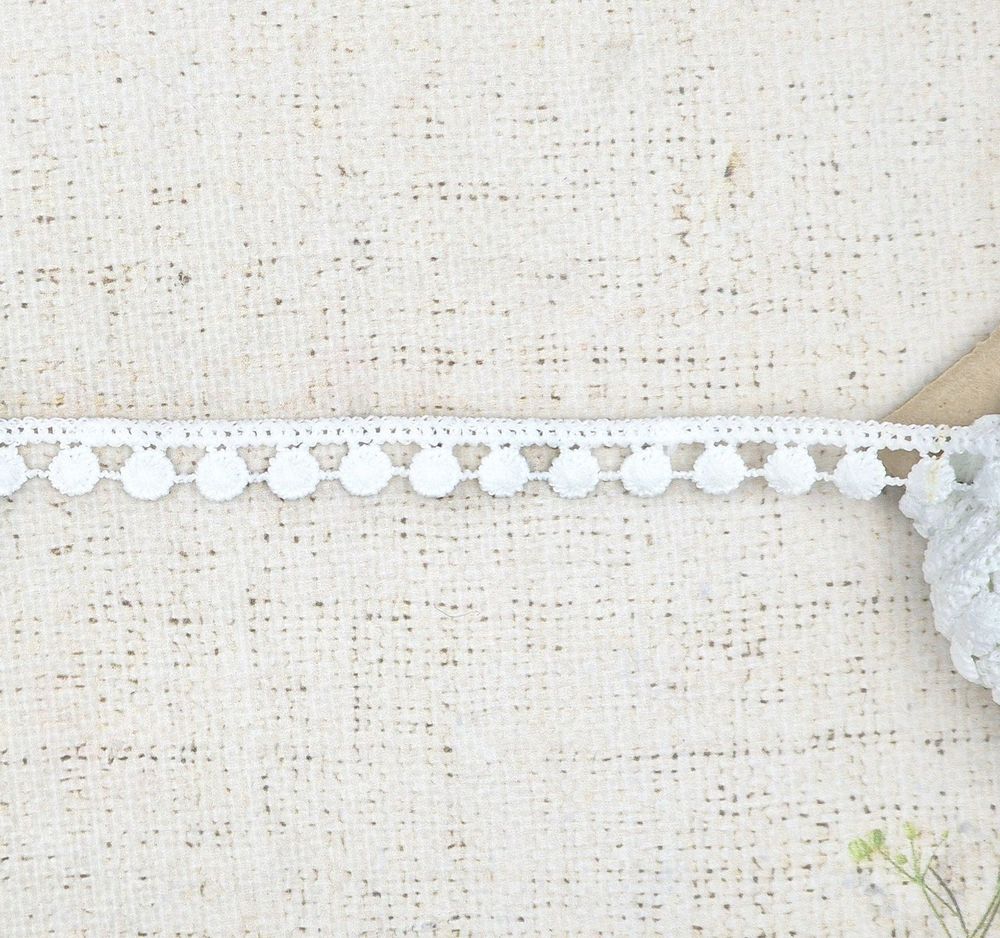 Кружево плетеное, ш. 1,5 см, айвари