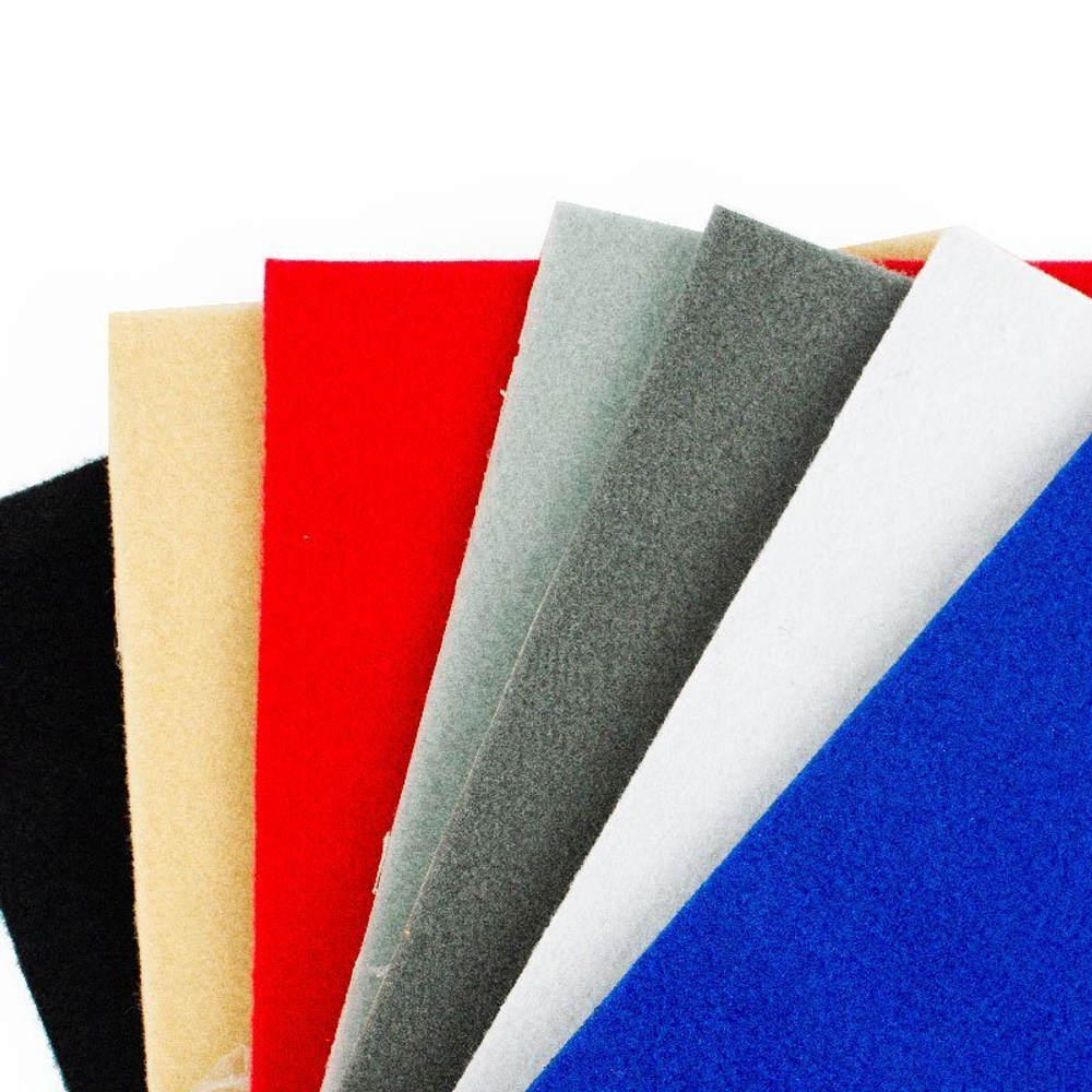 Ковролин НОРК (велюр) на резиновой основе с защитной плёнкой, ширина 2м., 50 кв.м, черный