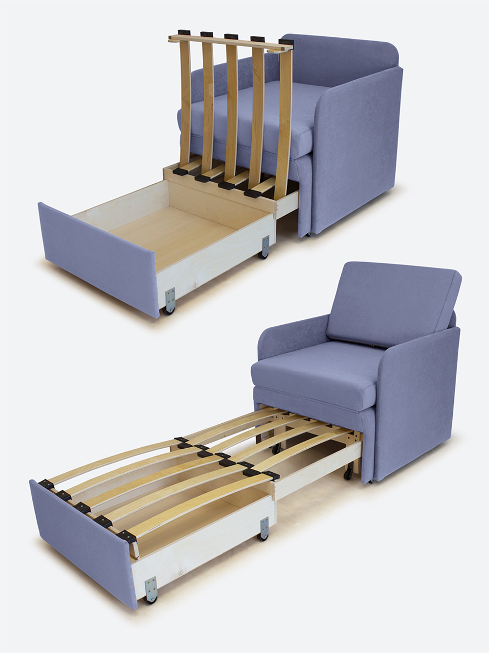 Кресло-кровать "Миник" с подлокотниками