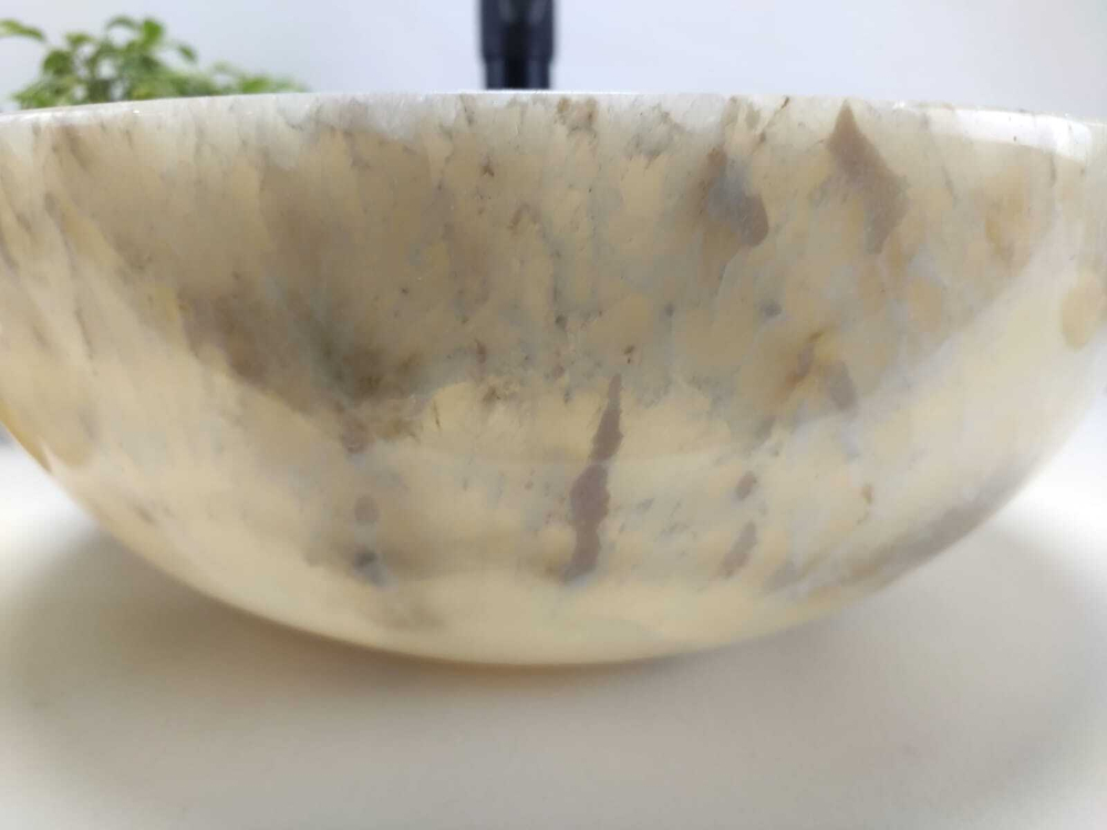 Раковина из оникса Bowl Yellow TinLip BO-61062 40*40*15