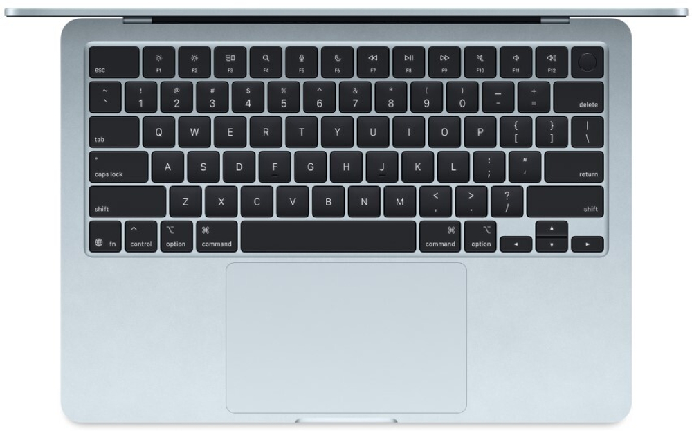 Ноутбук  Apple Macbook Air 13 (2025) 13.6 ", M, 16 Гб RAM, 512 Гб SSD, M4 10-Core GPU, Голубой