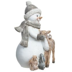 GAEM Фигурка декоративная "Снеговик", L12 W9,5 H17 см