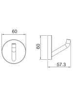 Крючок двойной настенный GAPPO G30705
