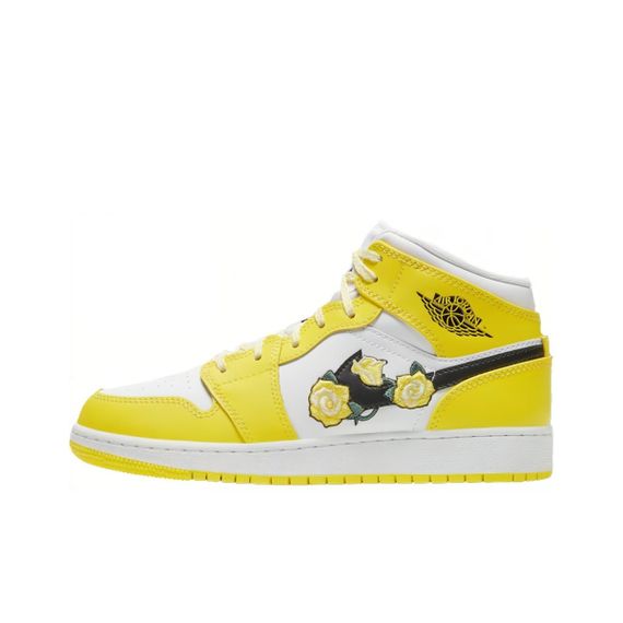 Иордания Air Jordan 1 Детские баскетбольные кроссовки МИД Топ Юнисекс
