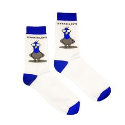 Носки BOOMERANGS Курлык, белый
