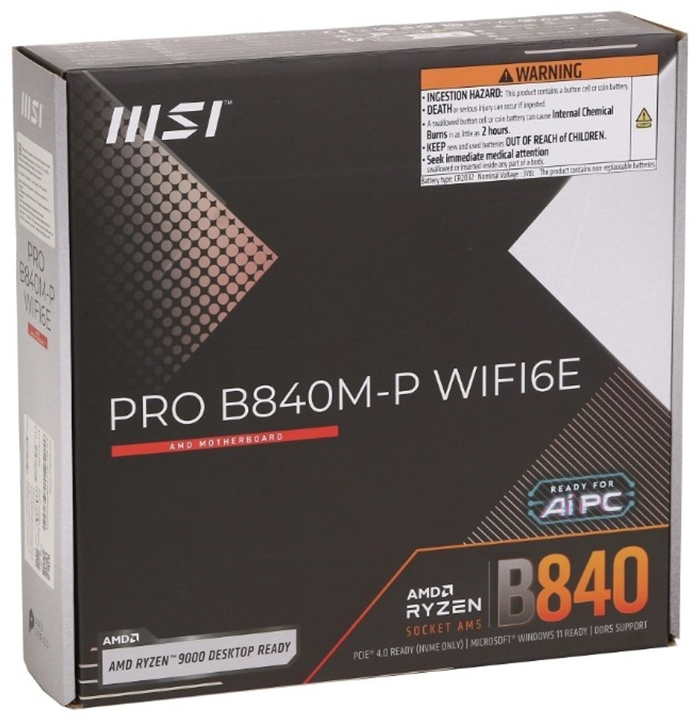 Материнская плата MSI PRO B840M-P WiFi6E