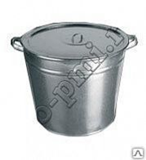 Бак оцинк. 32л  д/белья с крышкой (Магнитогорск)