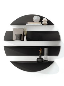 MetaDec Комплект полок Круг, 54см, черные