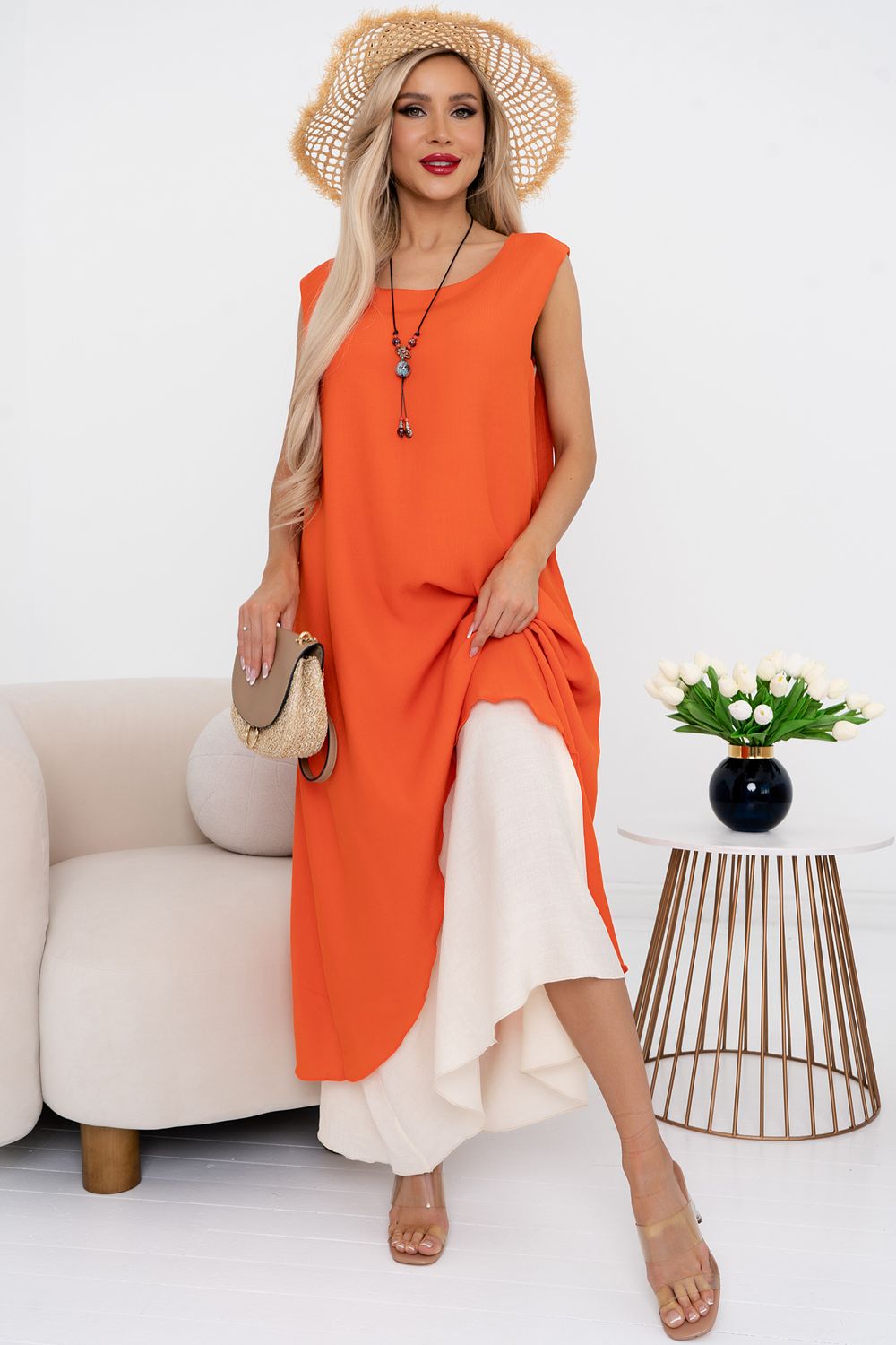 Платье Велла (оранжевый) Р11-1171/3 Nikol