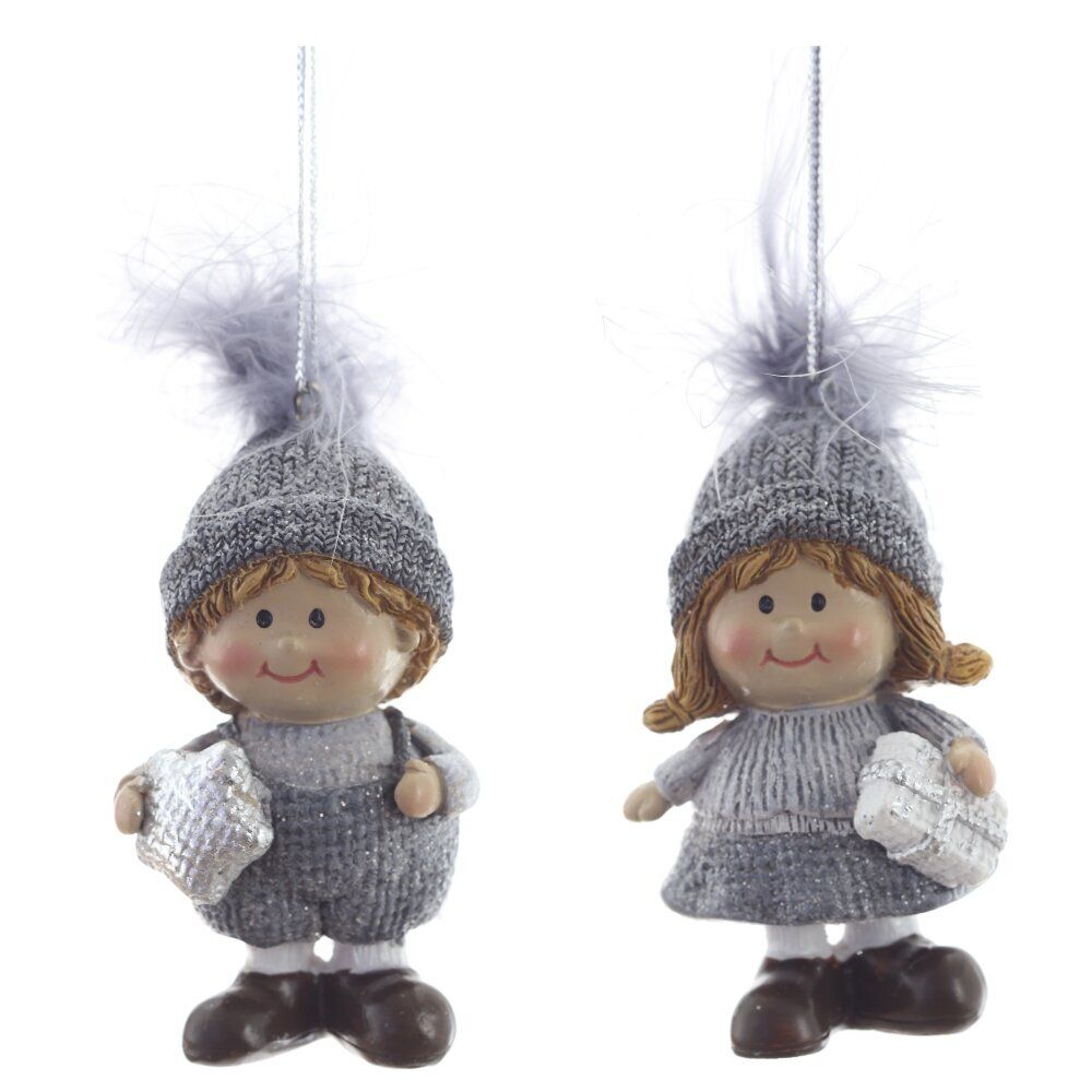 GAEM Фигурка декоративная подвесная "Дети", L4 W3 H7,5 см, 2в.