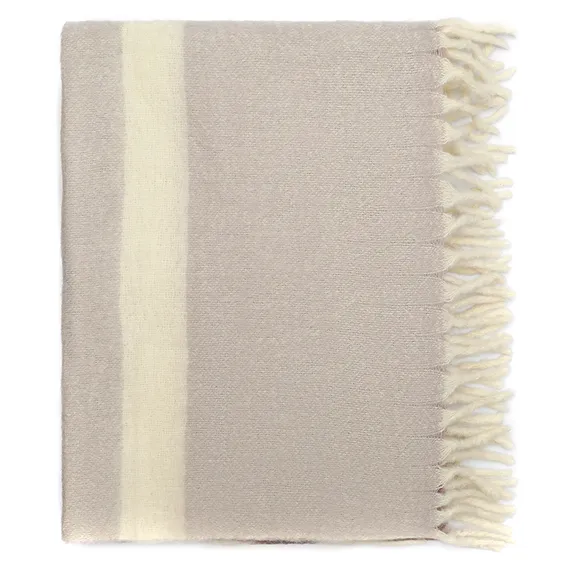 Плед мохеровый over horizon цвета марсала из коллекции trendy ruffles, 130х180 см