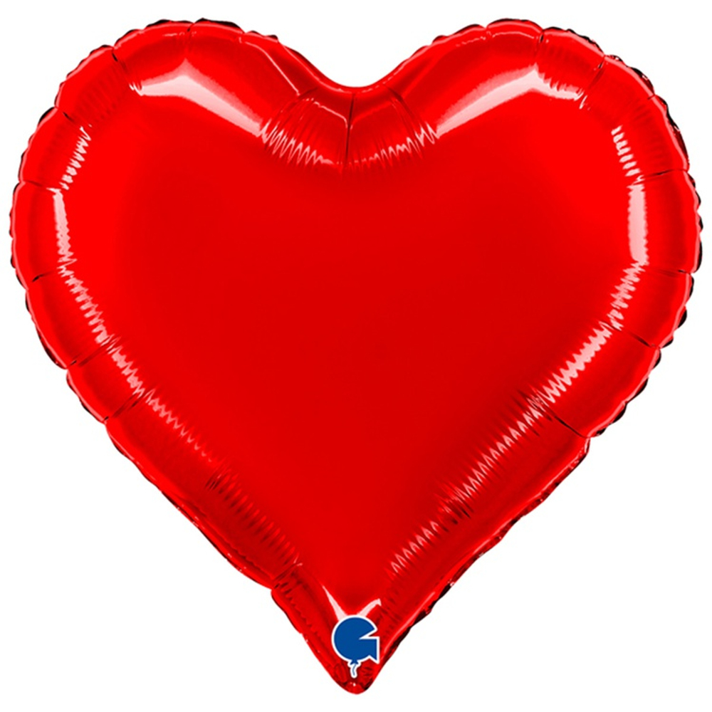 Шар фольгированный Сердце 46 см (Красный)