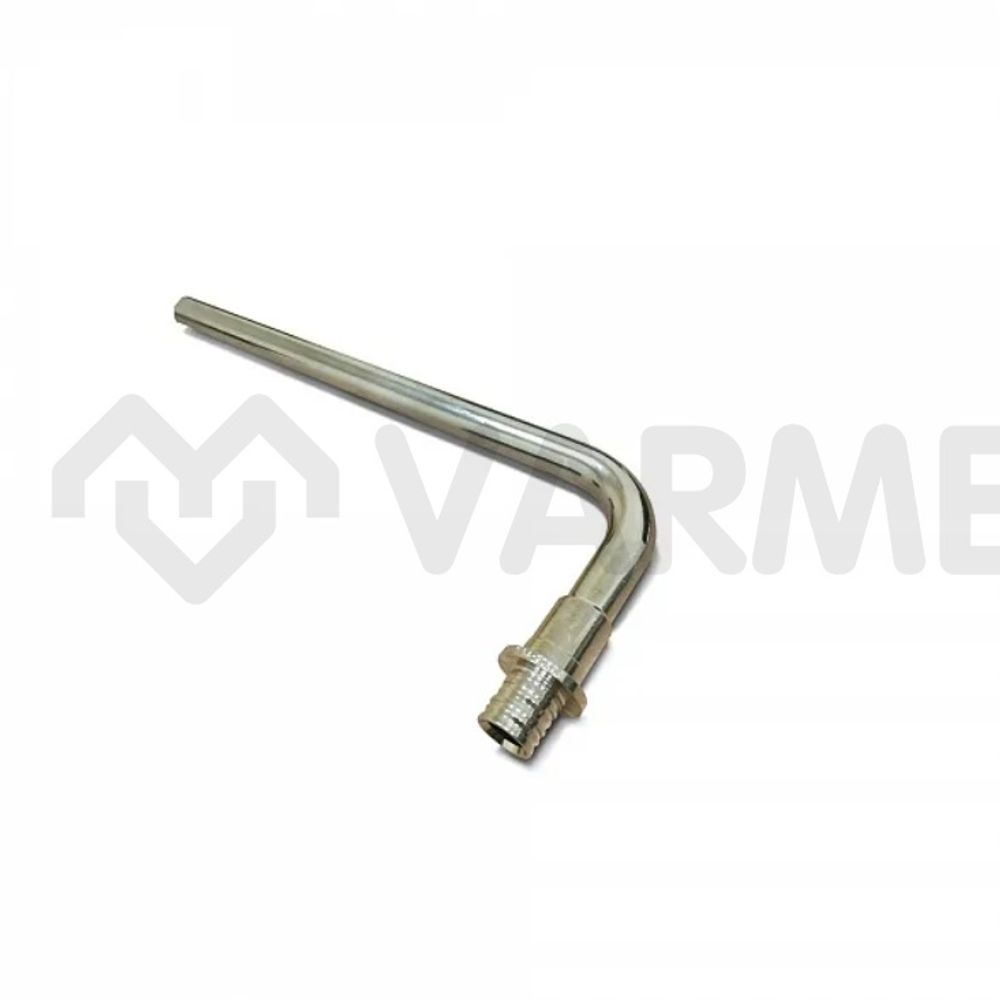 Трубка для подключения радиатора Varmega Slide-Fit VM52502, Г-образная 20/250, 15х1.0, аксиальная