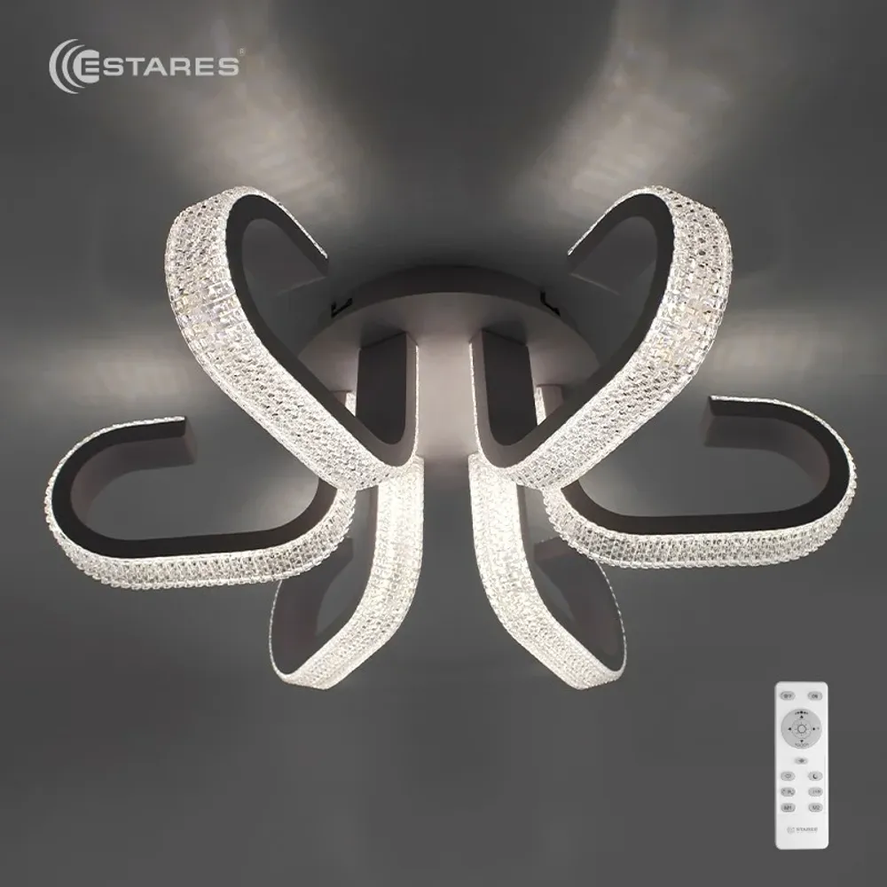 Управляемый светодиодный светильник MEDUSA akrilika 108W R-600-WHITE/CLEAR-220-IP20