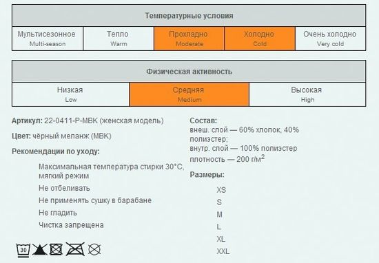 Фуфайка женская GUAHOO EVERYDAY HEAVY 22-0411S