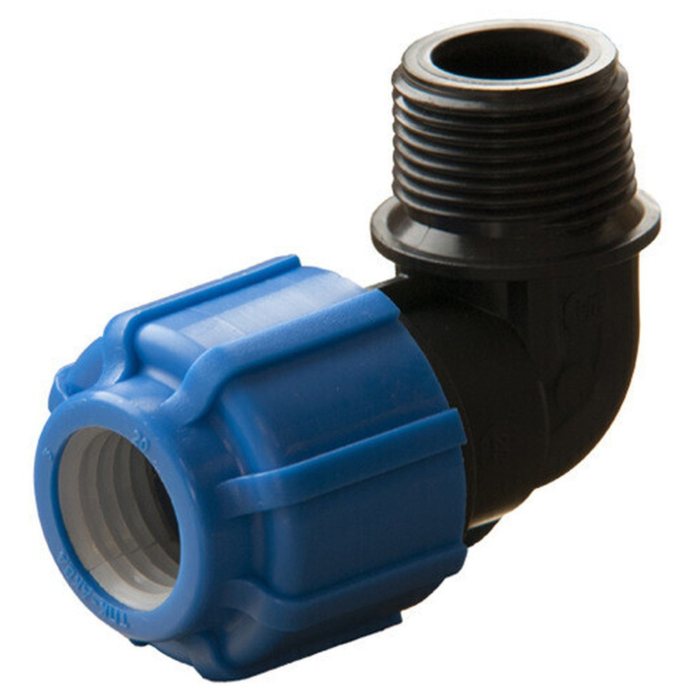 Отвод ПНД компрессионный НР 32*1" наружная резьба (ТПК-АКВА)