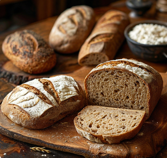 Интенсив ДОМАШНИЙ ХЛЕБ: багет, ржаной, медовый, цельнозерновой - 5-часовой мастер-класс