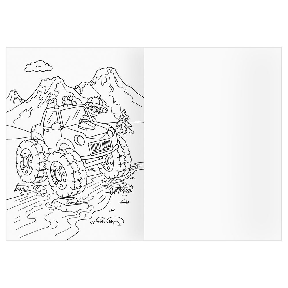 Раскраска А4, 8стр., Три совы, Машины- помощники