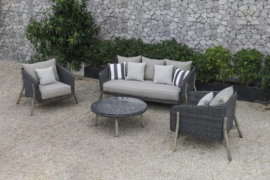 Комплект плетеной мебели Jura цвет антрацит