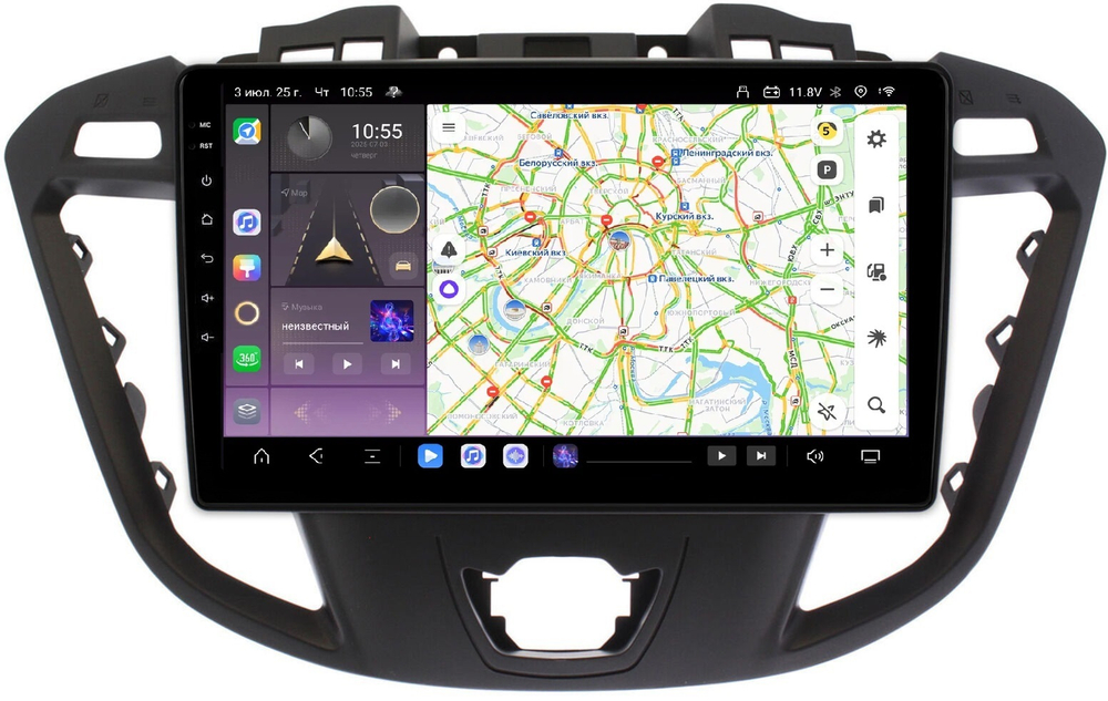 Магнитола для Ford Transit Custom 2012+ - Carmedia OL-9288 QLed, Android 13, TS20, CarPlay, SIM-слот