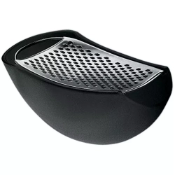 Alessi - Терка для сыра Парменид с контейнером, черная / артикул   AARU01 B  / GTIN 8003299958009