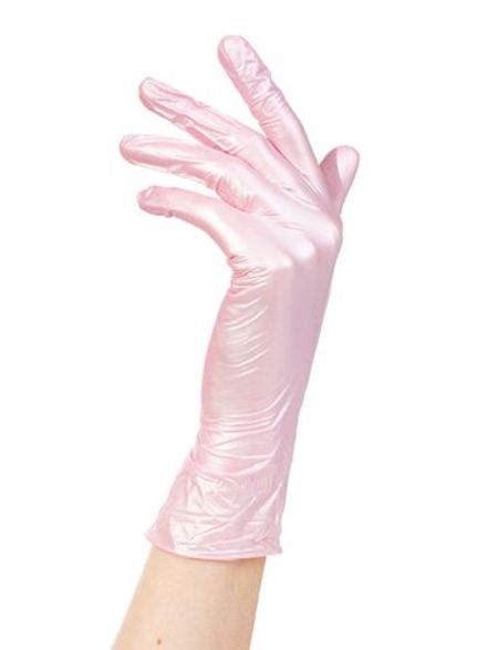Adele Перчатки нитриловые, розовый перламутр, размер XS, 100шт