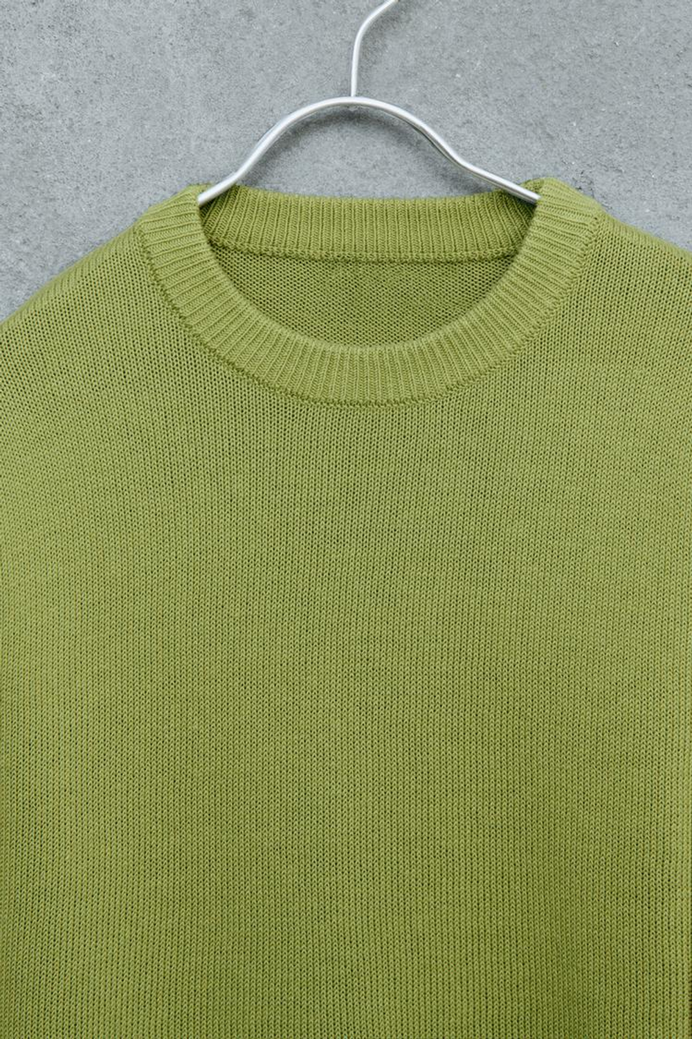 ZARA STORIESZ - СВИТЕР ИЗ ХЛОПКА И ЛЬНА, ЗЕЛЕНЫЙ
