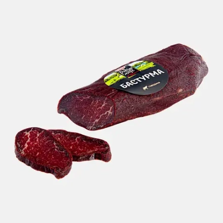 Бастурма Родные места Южная из говядины сыровяленая 500г