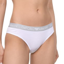 Женские трусы бразилиана набор из 2 штук (белый, черный) Emporio Armani 163337_СС318 00911