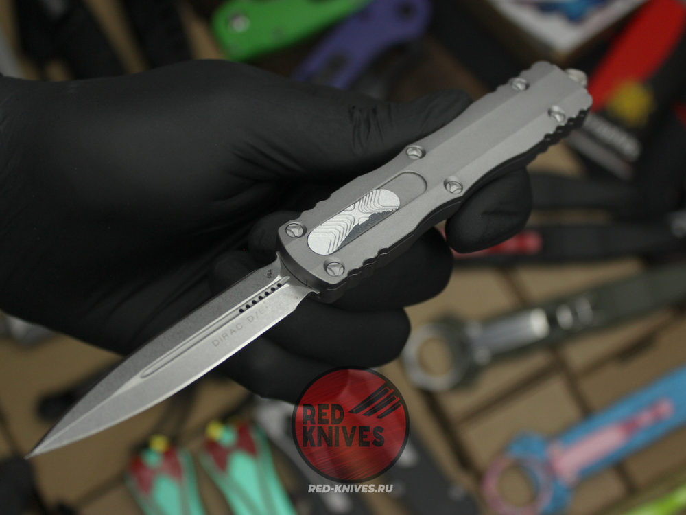 Нож Microtech DIRAC® D/E APOCALYPTIC STANDARD NATURAL CLEAR (225-10APNC)