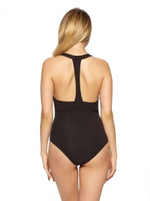 Боди из модального полотна с Т-образной спинкой (Размер: S) (Цвет: черный)