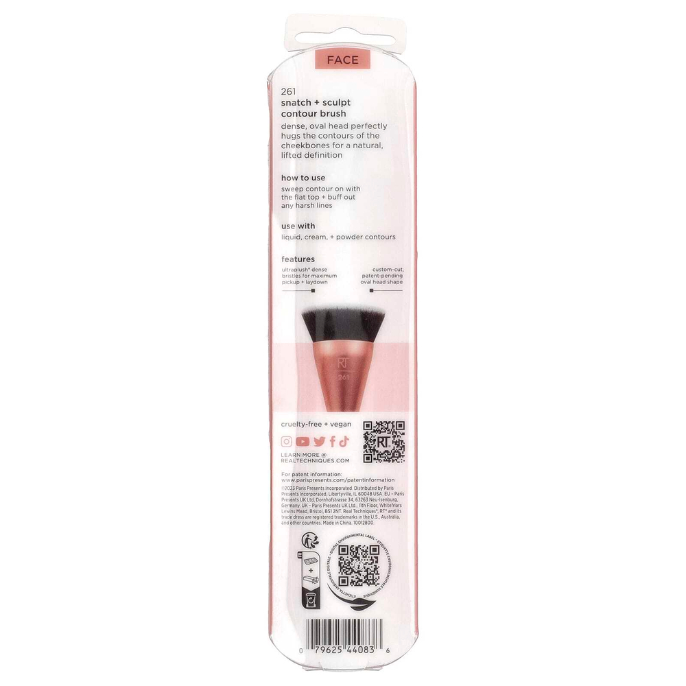 Real Techniques, Snatch + Sculpt Contour Brush, 1 кисть